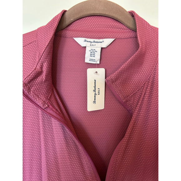 Women's Tommy Bahama Mauve Full Zip Golf Jacket XL NWT - Picture 4 of 6